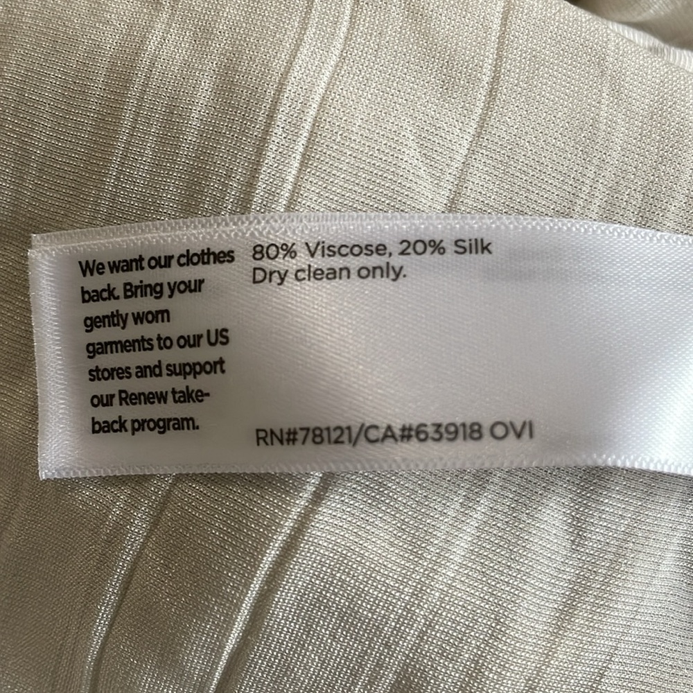 Eileen Fisher Crushed Velvet V-Neck Square Top - Picture 6 of 7